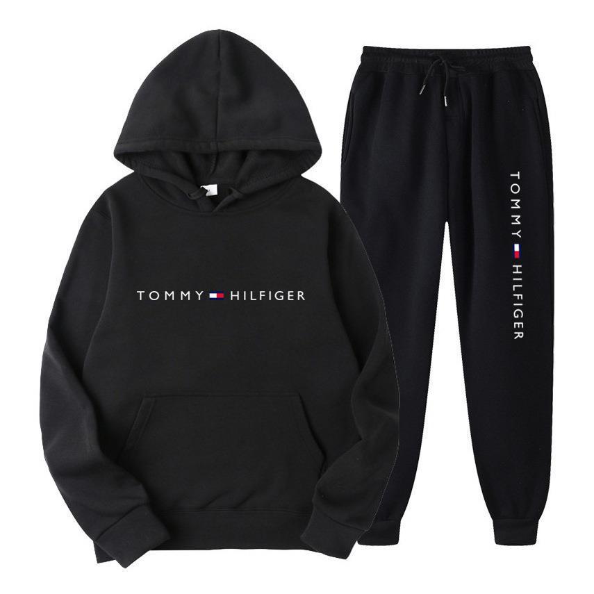 Tuta Uomo Felpa con Cappuccio e Pantaloni – Streetwear Stampato
