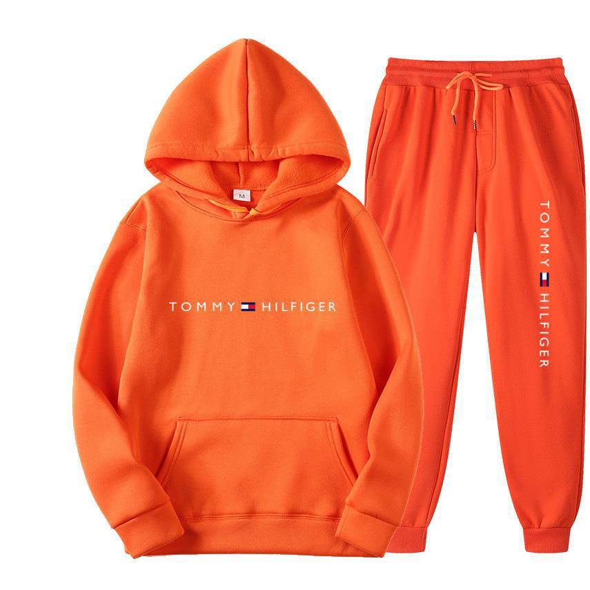 Tuta Uomo Felpa con Cappuccio e Pantaloni – Streetwear Stampato
