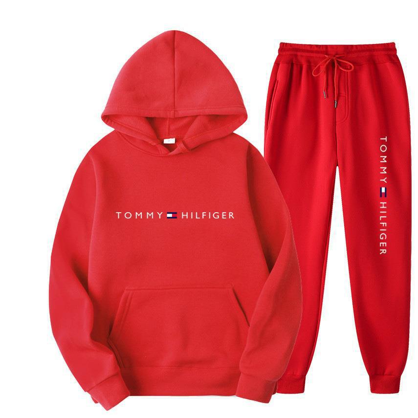 Tuta Uomo Felpa con Cappuccio e Pantaloni – Streetwear Stampato