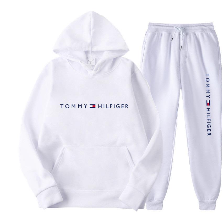 Tuta Uomo Felpa con Cappuccio e Pantaloni – Streetwear Stampato