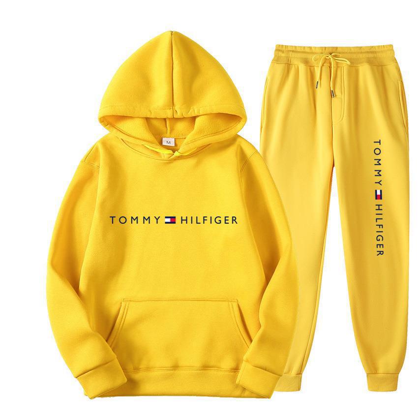 Tuta Uomo Felpa con Cappuccio e Pantaloni – Streetwear Stampato